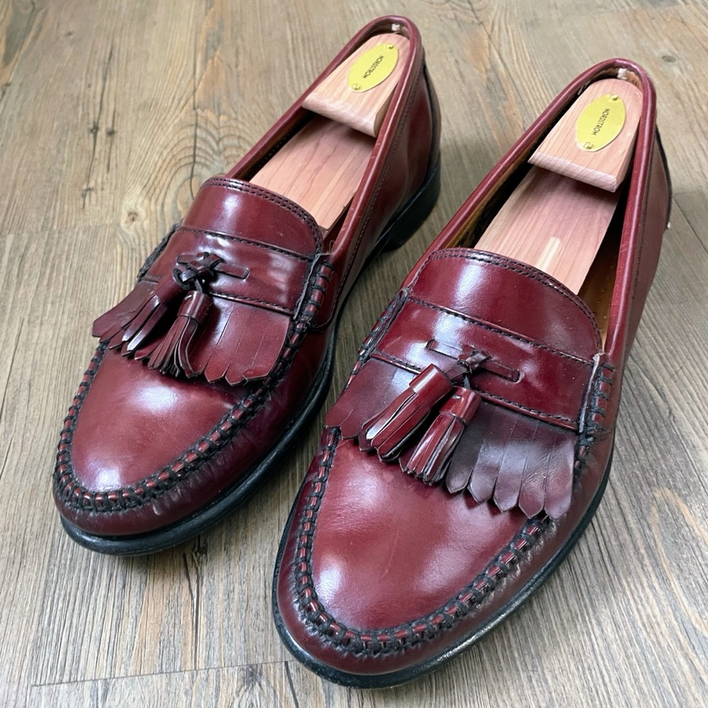 Vintage Weejun Kiltie Loafers - Wine M9.5